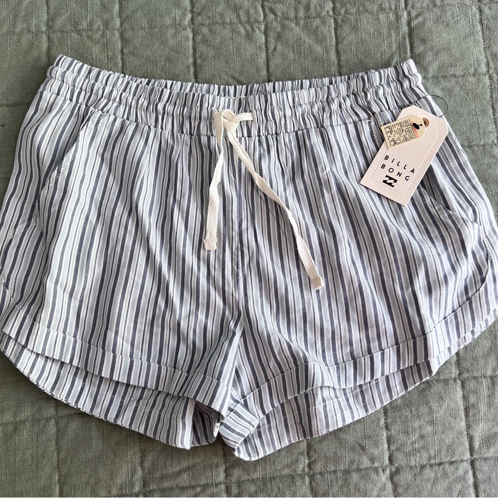Billabong Road Trippin elastic waist shorts in blue stream